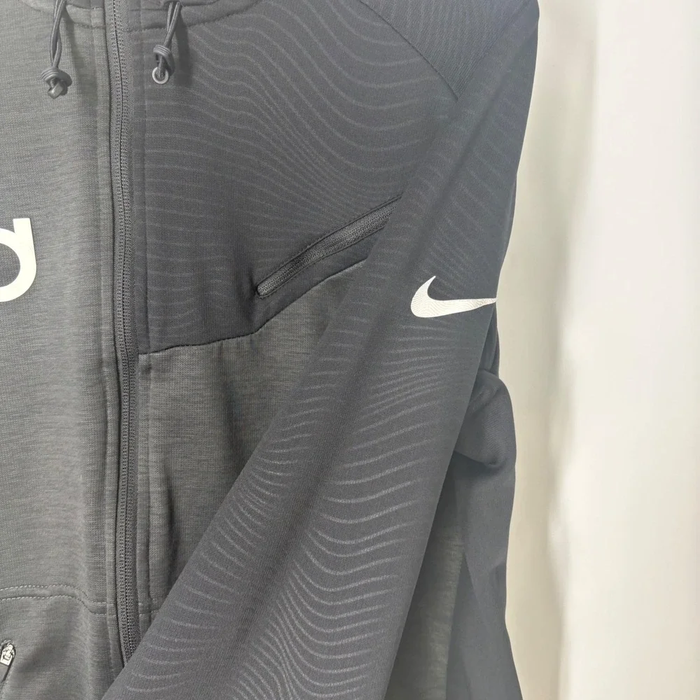 Nike Mens KD Kevin Durant Therma-FIT Full Zip Hoodie Black Grey 2014 Size M